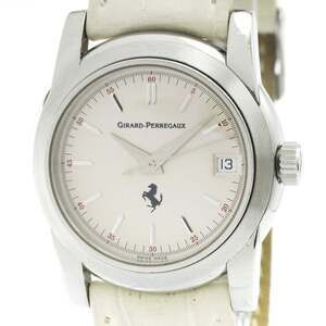 GIRARD PERREGAUX Ferrari Stainless Steel Automatic Mens Watch 8025 Polished
